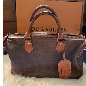 Etro Paisley Boston Bag.